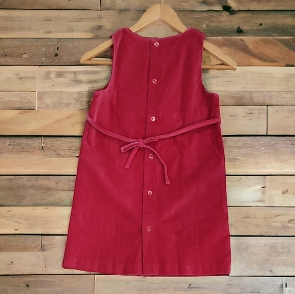 Talbots Pink Kids Stretch Velvet Sleeveless - Size 6X - Picture 4 of 8